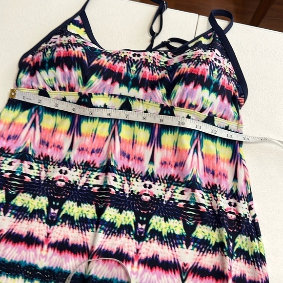 Athleta Shorebreak Athletc/Swim Racer Back Ikat Print Dress Built in Bra Sz S - Picture 5 of 10